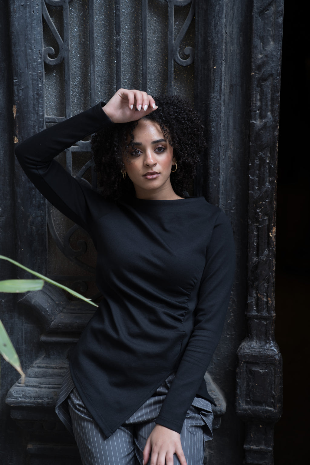 Black Long Sleeve Top