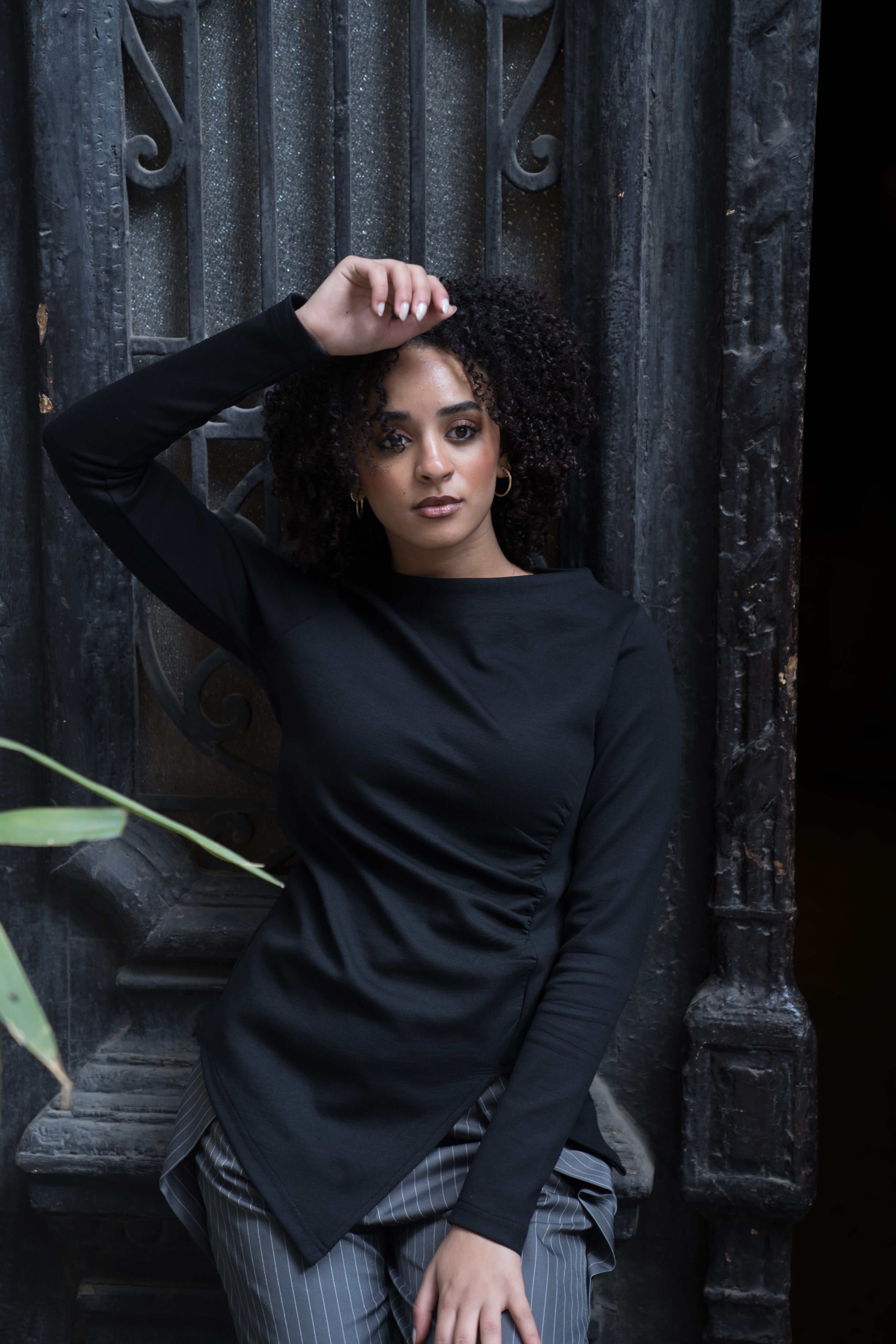 Black Long Sleeve Top