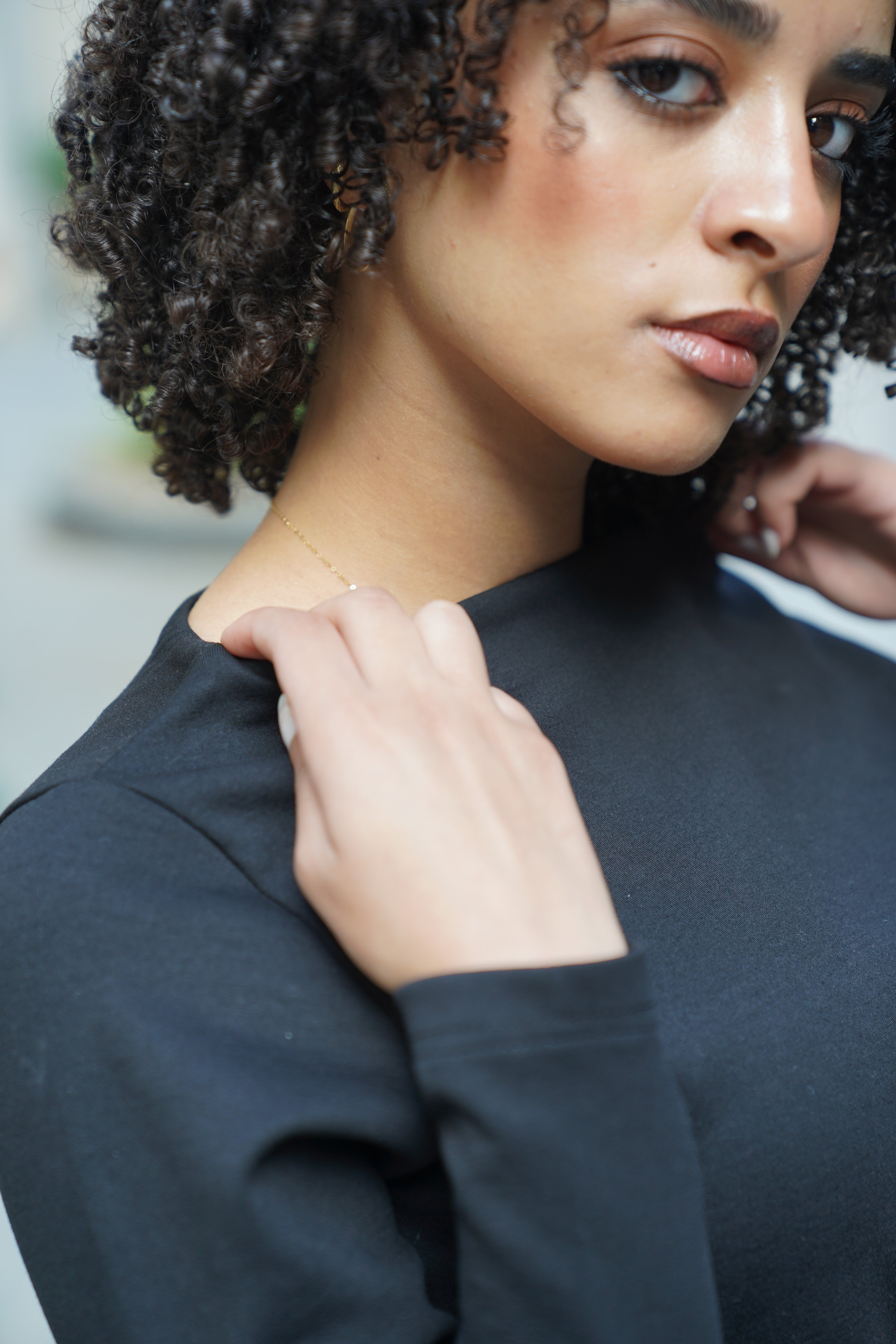 Black Long Sleeve Top