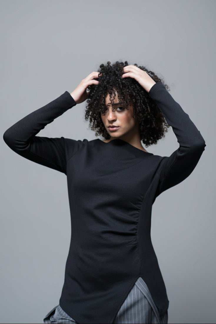 Black Long Sleeve Top