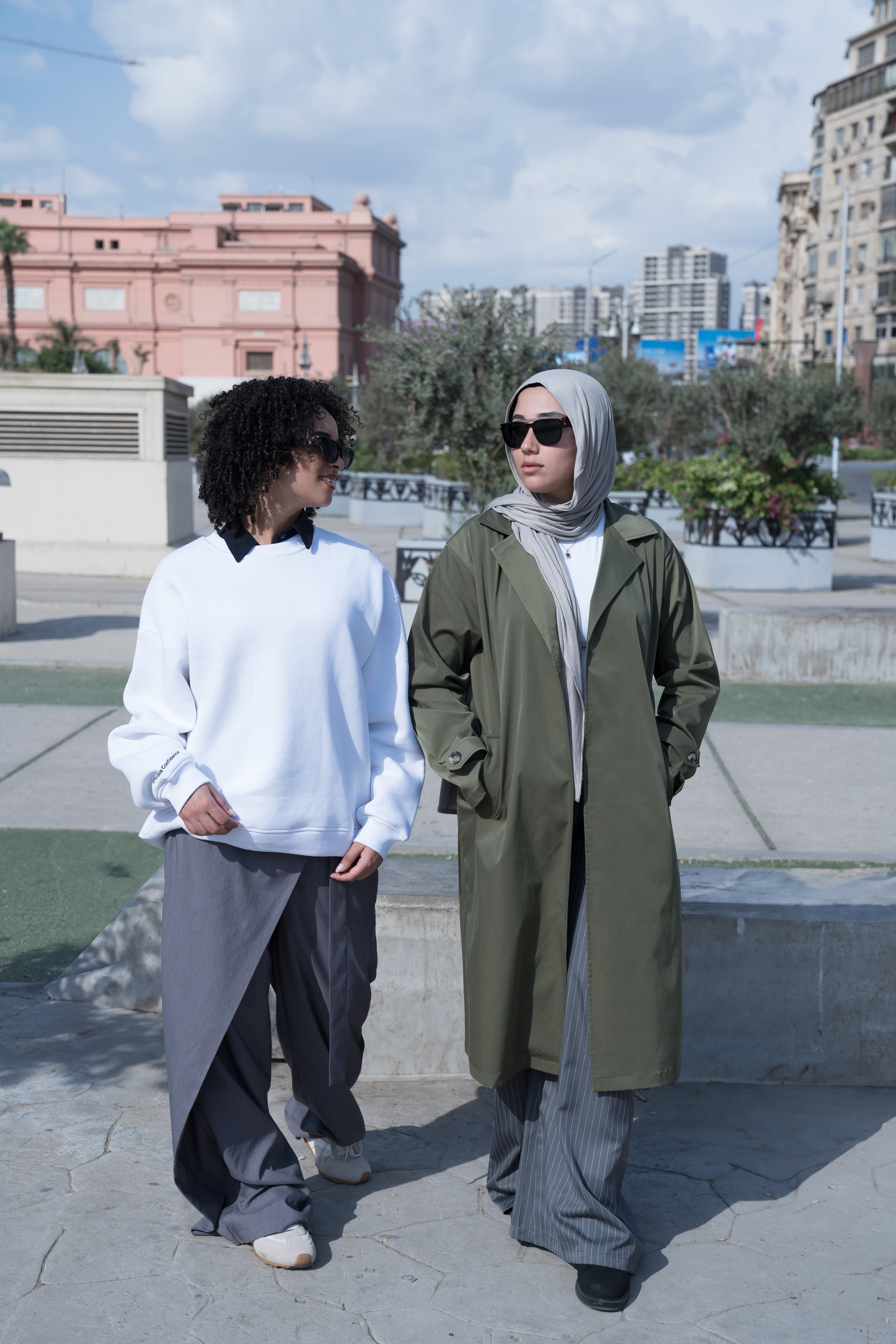 The Grey Wrap Tailored Pants