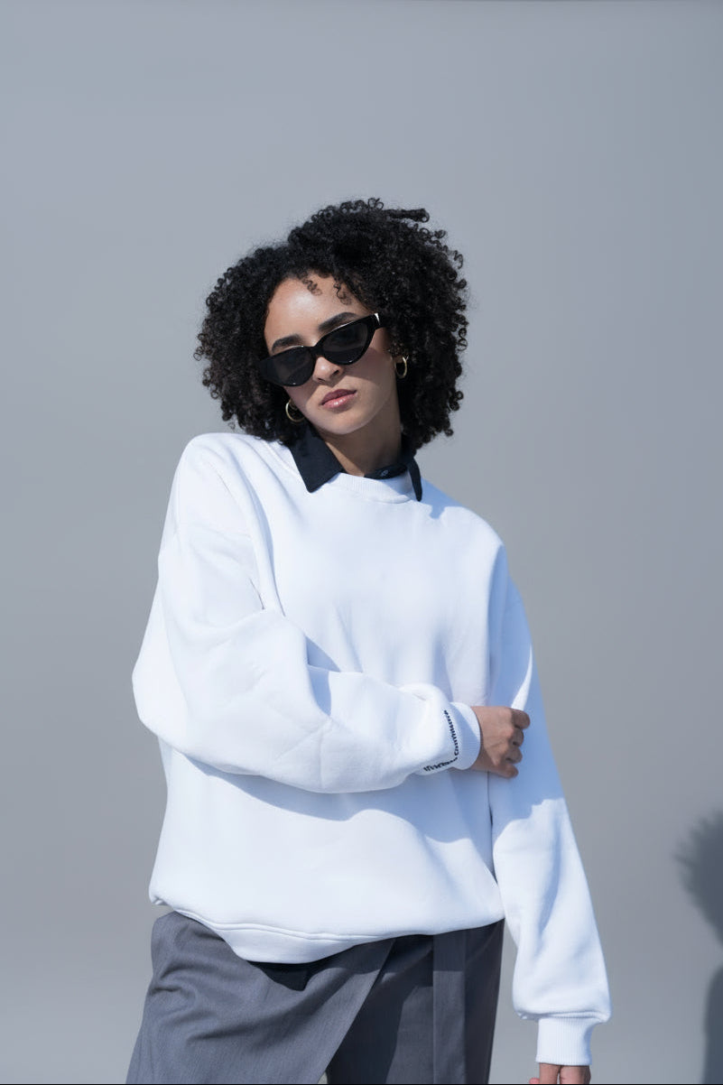 The White Signature Sweatshirt