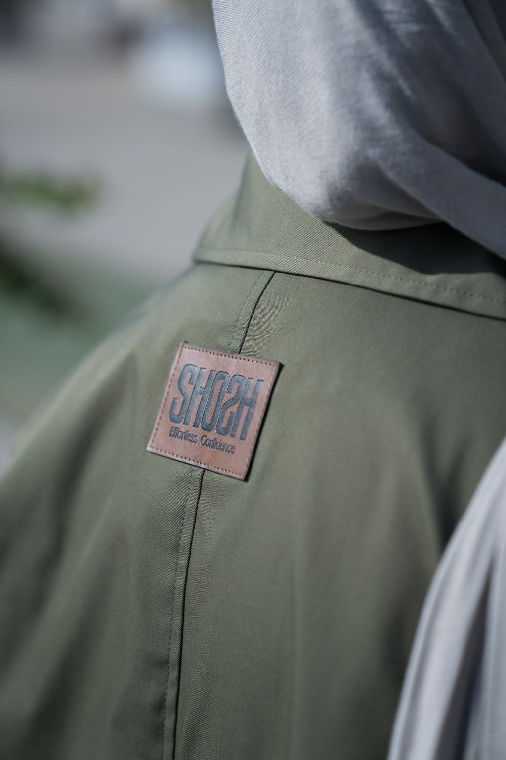 Olive Minimal Trench Coat