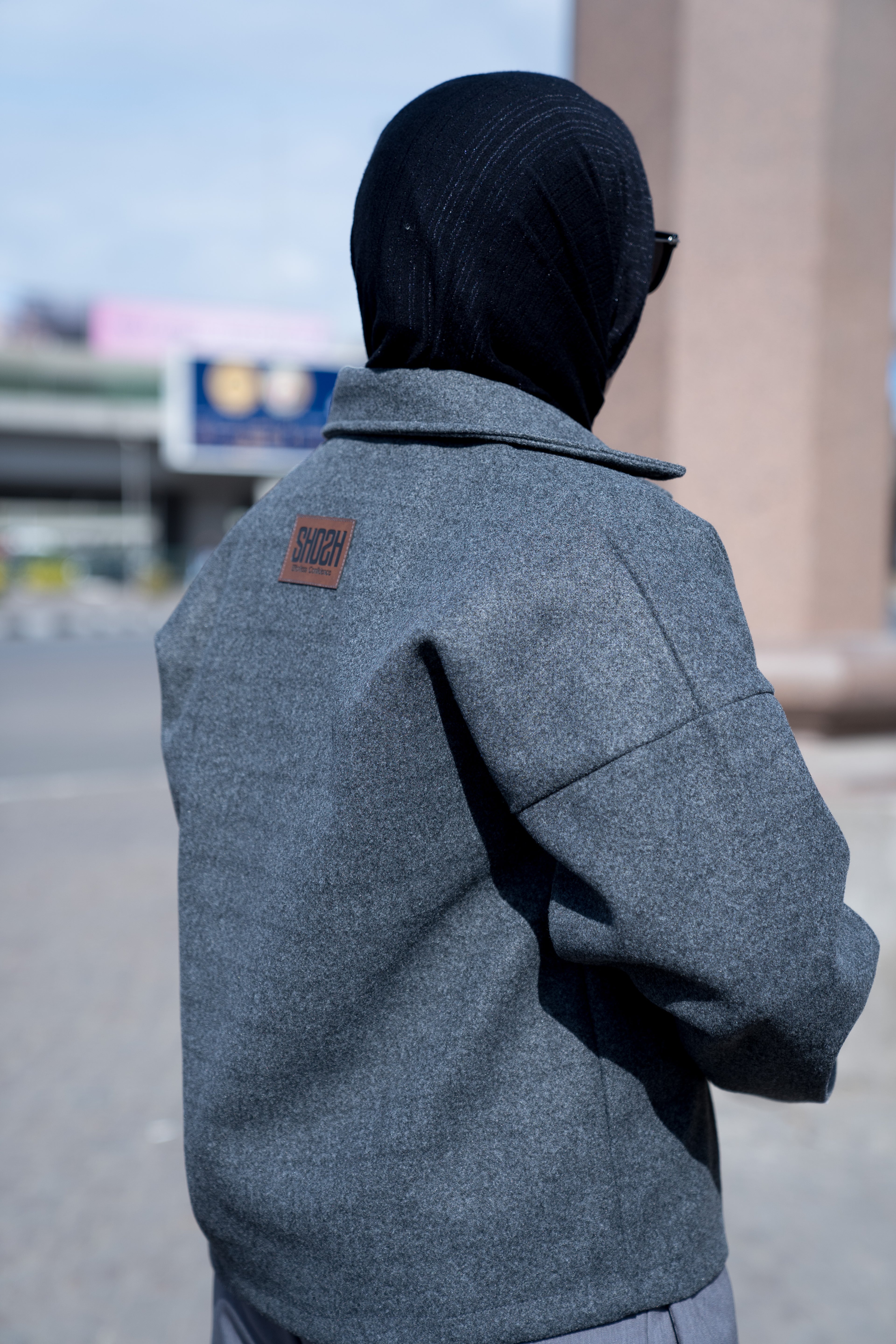 The Grey Oversized Wool Jacket