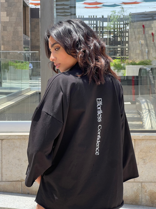 Effortless Confidence Black Shirt