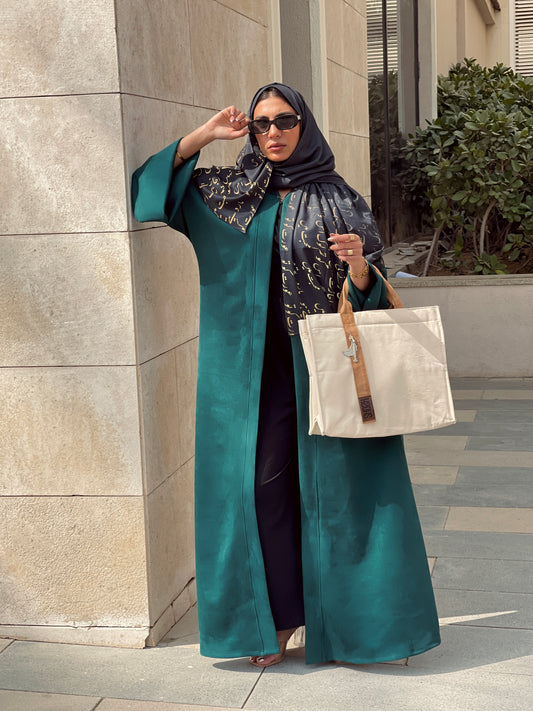 Ramadan Kaftan with Black Arabic Scarf