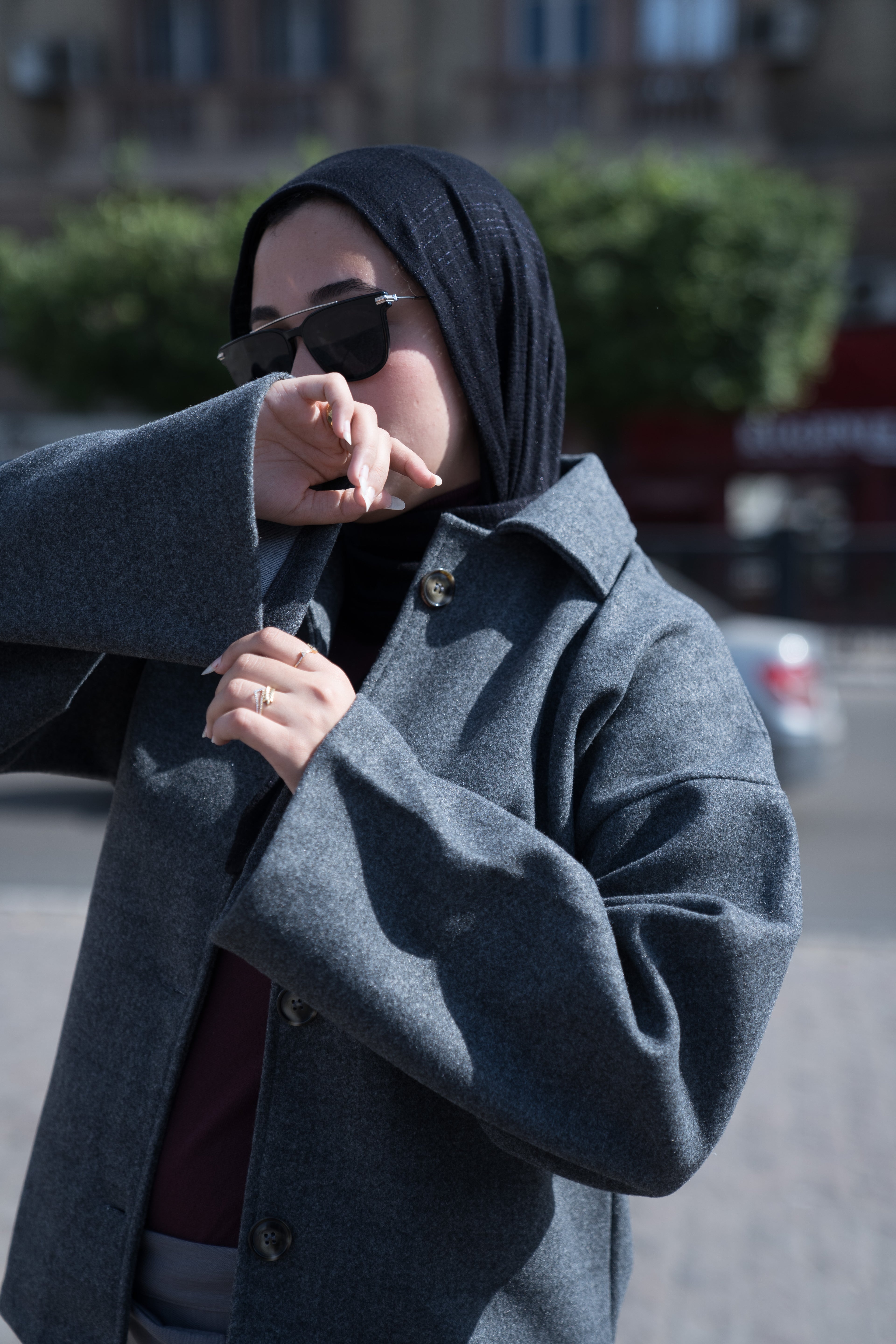 The Grey Oversized Wool Jacket